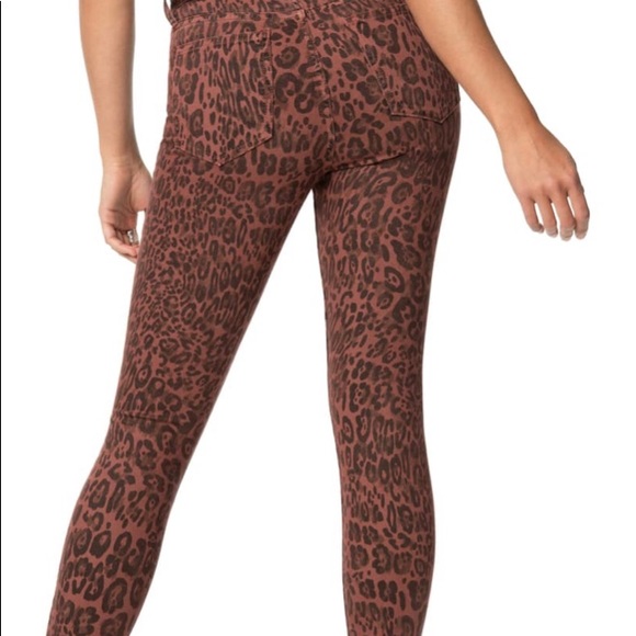 Joe Jeans Charlie Leopard Print High Waist Jeans - Picture 2 of 3